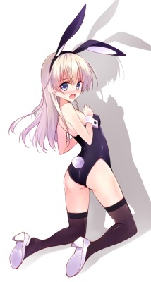 yousing:  (via  【二次・ZIP】バニーガールのコス着てる虹の美少女画像下さい！！