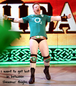 wrestlingssexconfessions:  I want to get lost in between Sheamus’