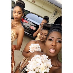 allbeautifulblackgirls:  Bride💍Squad!