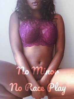 his-lilmiss:  Once again… no minor or race play blogs is allowed
