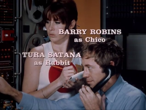 oldshowbiz: Tura Satana appears as “Rabbit” (Leader of Toulouse’s Elite Guard) in a 1967 episode of ‘The Girl From U.N.C.L.E.’..