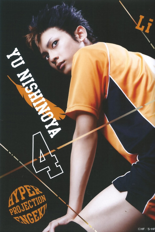 nimbus-cloud:   Hyper Projection Engeki Haikyuu Bromide Scans - Second Years Nishinoya Yu - Hashimoto ShoheiTanaka Ryunosuke - Shiota KouheiEnnoshita Chikara - Kawahara Kazuma please credit for scans 