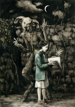    Santiago Caruso : ” Pan’s Labyrinth I ” / Ink and scratching
