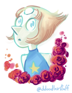 ddoodler:  Pearl (Steven Universe) and attempt of drawing honey.