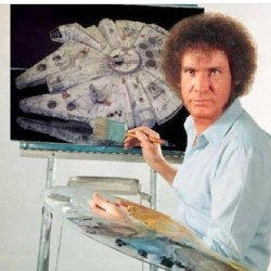 #bobross #starwars #hansolo #milleniumfalcon