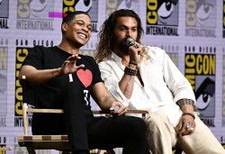 dcfilms:  Ray Fisher and Jason Momoa at Warner Bros. Pictures