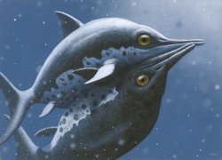 paleoillustration:  Ichthyosaurs from the book “Monsterøglene