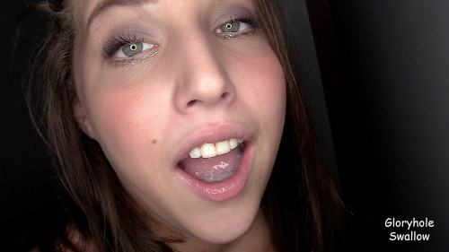 Extremely excited new girl has lots of new experiences during her first visit to the Adult Bookstore Gloryhole.Â  First time on camera, first time blowing strangers, first time blowing multiple cocks, first time seeing a black cock, first time being fucke