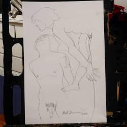 Figure drawing! Woot   #art #color #graphite #livedrawing #lifedrawing