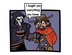 thereforecrowbar: What if Reaper really did teach McCree everything