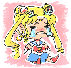 obiwanapologist:  Have a crying Usako to commemorate drawing