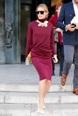 naimabarcelona:  Olivia Palermo, PFW SS 2015 | Photo by ©Gettyimage