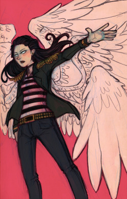 I tweaked the design of the lead angel biker a bit. I think this