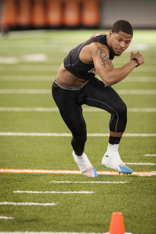 Josh Stewart, 2014 Oklahoma State pro day.