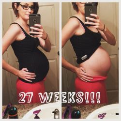 youlingerie:  “27weeks today 13 to go :) #thirdtrimester #adelynngrace