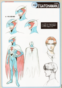 80sanime:  Gatchaman OVA Character Designs by Yasuomi Umetsu.