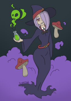 sugarmalkdraws:  Sucy from Little Witch Academia, because I absolutely