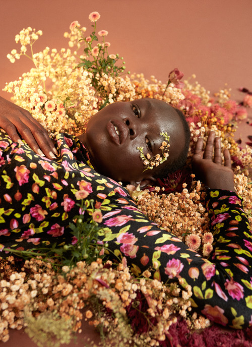 themakeupbrush:Alakiir Deng for Fashion Magazine