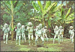 the-two-germanys:  Asaro “mudmen”, Papua New Guinea.Postcard.