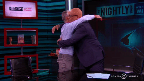 micdotcom:  Jon Stewart gives Larry Wilmore the send-off he truly deserves 