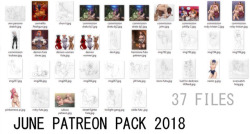 Each month you will get one of these sexy art packs for only