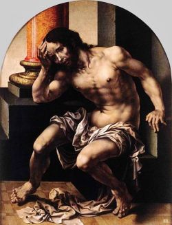 Christ on the cold stone. c.1530. Jan Gossaert. Flemish. 1478-1532.