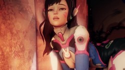 D.Va threesome with Lucio and Genji [Overwatch]  video below