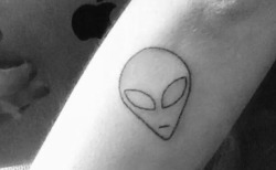 jxck-skellington:  Simplistic alien tattoos👽