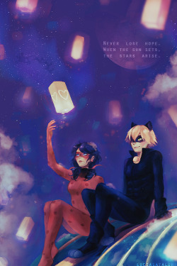 luciasatalina:  My piece for the Miraculous Ladybug charity zine,