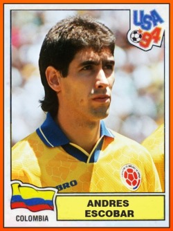 Andrés Escobar Saldarriaga (March 13, 1967 – July 2, 1994)