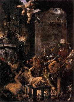 maertyrer:  Tizian - Das Martyrium des Hl. Laurentius 