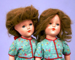 dollyworship: Effanbee Composition “Anne Shirley” Twin Dolls.