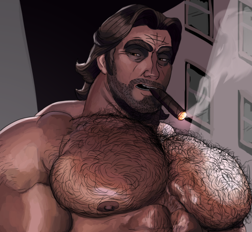 sarah-borrows:  My thirst for a huge hairy Bigby still exists. I didnâ€™t even prep him for No Shave November, I just wanted to draw lots of hair. <3 