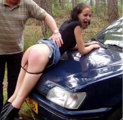 spankingnl:  She’d been bugging him the entire drive and he