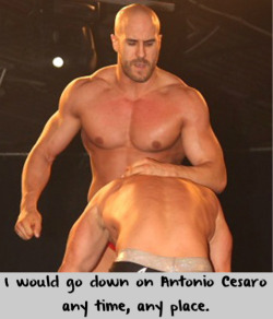 wwewrestlingsexconfessions:  I would go down on Antonio Cesaro