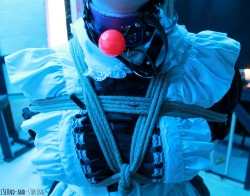 s3c0nd-and-s3br1ng:Maid :3 tied and gagedPhoto taken and rope