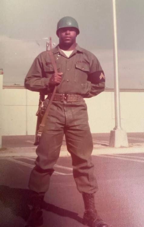 blondebrainpower:  Mr. T in the army, 1975  He enlisted in 1975