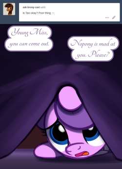 ask-canterlot-musicians:Be brave, little one. ;w; Ahhhh <3
