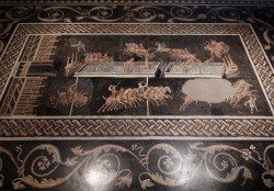 coolartefact:  The Circus Games Mosaic is a 2nd-century Roman