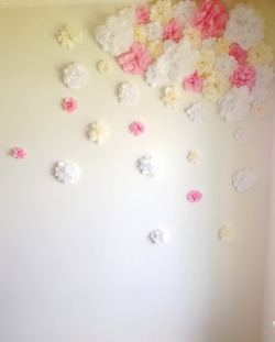 beyondtheaisles:  The finished product of my tissue paper flower