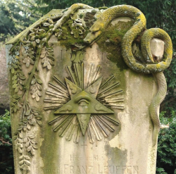 sixpenceee:  This headstone is from the 1900. (Source)