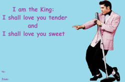 somosrockmx:  Elvis Presley: Valentine’s Card 