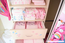 pamperedprincessbaby:  Do you think I love pink? Some of my diaper