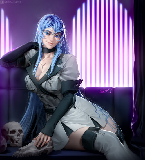 fantasy-scifi-art:  Esdeath by Lera Pi 