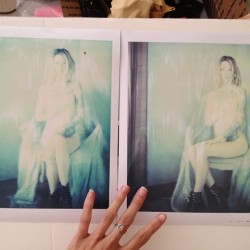 Shot some ghostly  expired GIANT vintage Polaroids … Every