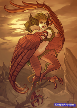 Ooh, a lovely harpy i’ve not seen in my travels. <3