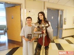 marvelstudiosmovies:  Lady Sif Visits the Children’s Hospital