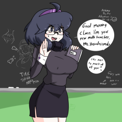 protoscene-ddf: Your new math teacher for this semester,  Ms.