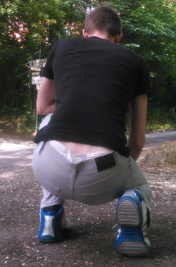 corney512:  Boy went for a walk with his new pants. Ooops…