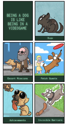 dorkly:  Being a Dog Is Like Being in a Videogame Now if only